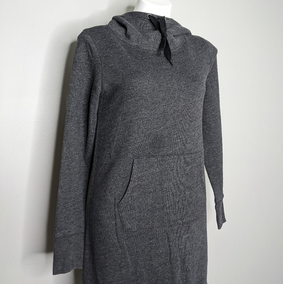 ✨3/$15  Gaiam dark grey long hooded sweatshirt XS - Picture 3 of 8